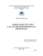 Chiến lược xúc tiến các sản phẩm bảo hiểm của Prudential