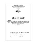 Nghiên cứu đánh giá hiện trạng môi trường nước biển ven bờ khu vực từ quảng ninh đến cửa sông thái bình