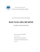 Bài thu hoạch môn tư tưởng hồ chí minh bảo tàng hồ chí minh