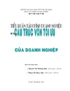 Cấu trúc vốn của doanh nghiệp