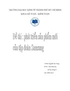 Phát triển sản phẩm mới của tập đoàn Samsung
