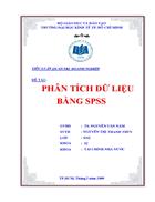 Phân tích dữ liệu bằng spss