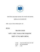 Tranh chấp giữa việt nam trungquốc trên vùng biển đông