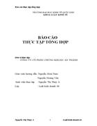 Báo cáo thực tập tại Công ty cổ phần chứng khoán An Thành 1