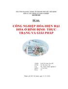 Công nghiệp hóa hiện đại hóa ở Bình Định thực trạng và giải pháp 1