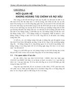 Mối quan hệ giữa khủng hoảng tài chính và nợ xấu