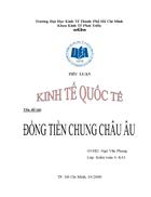 Đồng tiền chung Châu Âu