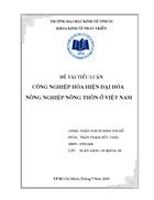 Cong nghiep hoa hien dai hoa nong nghiep nong thon o Viet Nam