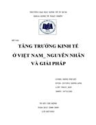 Tăng trưởng kinh tế ở Việt Nam nguyên nhân và giải pháp 1