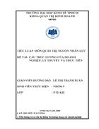 Cấu trúc lương của doanh nghiệp lý thuyết và thực tiễn