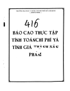 Tính chi phí và giá thành sản phẩm