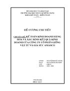 Kế toán kinh doanh hàng hoa và xác định kết quả kinh doanh của công ty cổ phần giống vật tư và gia súc amasco