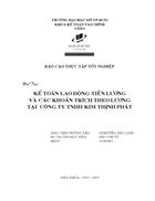 Kế toán tiền lương và các khoản trích theo lương tại công ty TNHH KIM THỊNH PHÁT