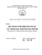 Kế toán chi phí sản xuất và tính giá thành sản phẩmtại công ty tnhh thang máy phát thành