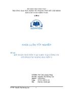 Kế toán nguyên vật liệu tại công ty cổ phần xi măng hà tiên i