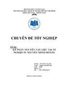 Kế toán nguyên vật liệu tại xí nghiệp in nguyễn minh hoàng