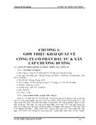 Kế toán hoạt động xây lắp tại công ty cổ phần đầu tư xây lắp chương dương