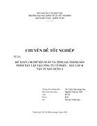 Kế toán chi phí sản xuất và tính giá thành sản phẩm xây lắp tại Công ty cổ phần xây lắp vật tư xây dựng 2