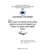 Kế toán và phân tích tình hình tài sản cố định tại công ty kho vận miền Nam