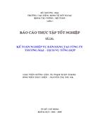 Kế toán nghiệp vụ bán hàng tại công ty thương mại dịch vụ tổng hợp 1