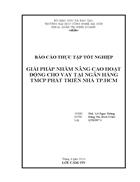 Giải pháp nhằm nâng cao hoạt động cho vay tại ngân hàng tmcp phát triển nhà tp hcm