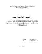 Mở rộng họat động thanh toán thẻ tại Ngân hàng nông nghiệp và phát triển nông thôn quận 10 1