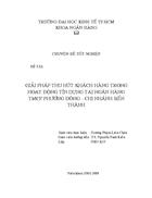 Giải pháp thu hút khách hàng trong hoạt động tín dụng tại Ngân hàng TMCP Phương Đông chi nhánh Bến Thành