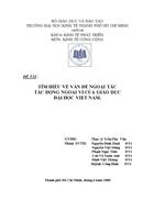 Tìm hiểu về vấn đề ngoại tác tác động ngoại vi của giáo dục đại học Việt Nam 1