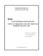 Lập kế hoạch kinh doanh Công ty HIQ SOFT chuyên thiết kế Website quảng cáo