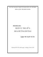 Dịch vụ trà sữa Hoa hướng dương 1