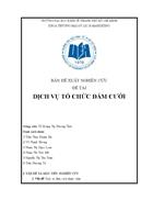 Dịch vụ tổ chức đám cưới