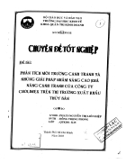 Phân tích môi trường cạnh tranh và những giải pháp nhằm nâng cao khả năng cạnh tranh của công ty Cholimex trên thị trường xuất khẩu thuỷ sản 1