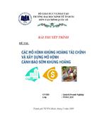 Cac mo hinh khung hoang tai chinh va xay dung mo hinh du bao som khung hoang