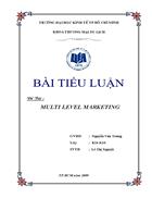 Multi level marketing