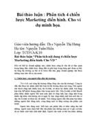 Phân tích 4 chiến lược Marketing điển hình