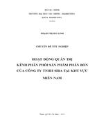 Hoạt động quản trị kênh phân phối sản phẩm phân bón của công ty tnhh siba tại khu vực miền nam