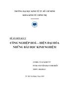 Công nghiệp hoá hiện đại hóa những bài học kinh nghiệm