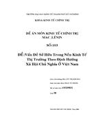 Vấn Đề Sở Hữu Trong Nền Kinh Tế Thị Trường Theo Định Hướng Xã Hội Chủ Nghĩa Ở Việt Nam