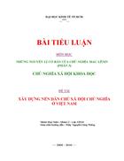 Xây dựng nền dân chủ xã hội chủ nghĩa ở Việt Nam