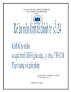 KTTN và quà trình XHH giáo dục y tê tại TPHCM thực trạng và giải pháp