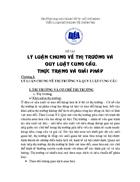 Lý luận chung về thị trường và quy luật cung cầu thực trạng và giải pháp