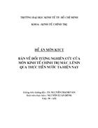 Bàn về đối tượng nghiên cứu của môn kinh tế chính trị mác lênin qua thực tiễn nước ta hiện nay