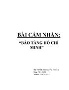 Bai cam nhan BAO TANG HO CHI MINH