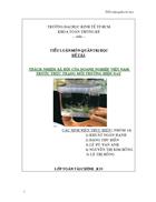 Trách nhiệm xã hội của doanh nghiệp Việt Nam trước thực trạng môi trường hiện nay