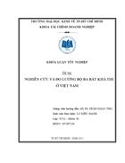 Nghiên cứu và đo lường bộ ba bất khả thi ở VIỆT NAM