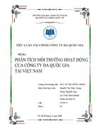 Phân Tích môi trường hoạt động của các công ty đa quốc gia tại Việt Nam