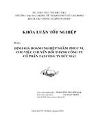 Định giá doanh nghiệp nhằm phục vụ cho việc chuyển đổi thành công ty cổ phần