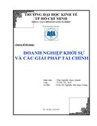 Doanh nghiệp khởi sự và các giải pháp tài chính 1