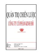 Quản trị chiến lược công ty cổ phần kinh đô