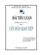 Thuc trang van hoa giao tiep cua nguoi Viet Nam